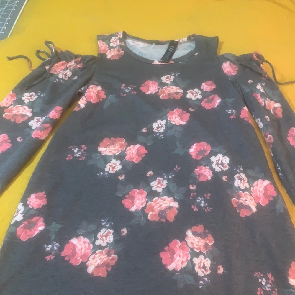 Off the shoulder long sleeve dress